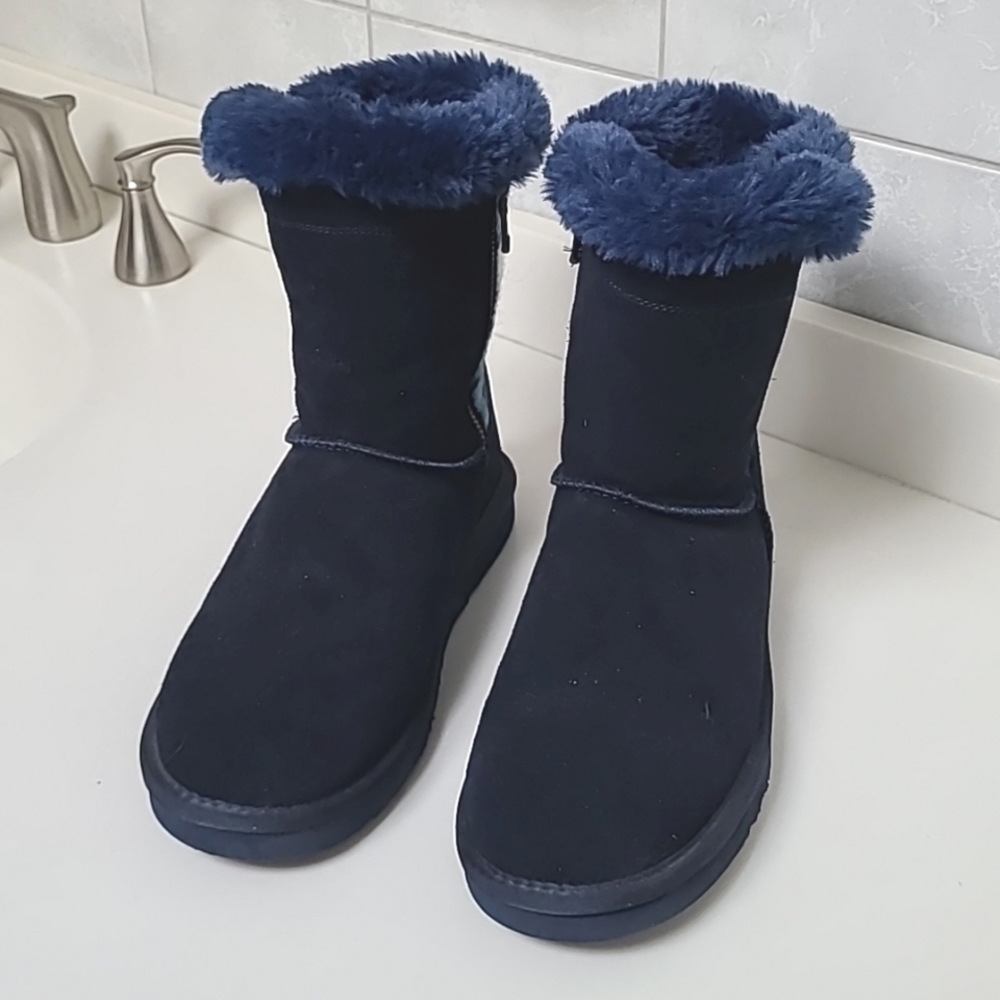 EUC Navy LAMO Boots sz 8